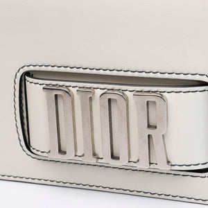 CHRISTIAN DIOR DIOR REVOLUTION FLAP BAG WHITE CALFSKIN SHW