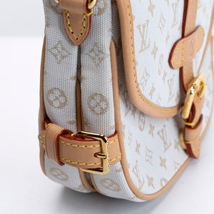 LOUIS VUITTON SAUMUR BB OTHER MONOGRAM CANVAS MASTIC CREAM GHW (MICROCHIP)