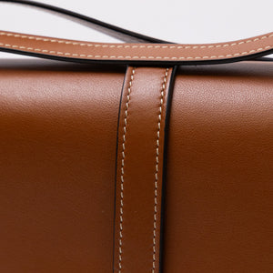 CELINE CLUTCH ON STRAP TABOU CALFSKIN TAN GHW
