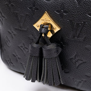 LOUIS VUITTON SAINTONGE MONOGRAM EMPREINTE BLACK LEATHER GHW