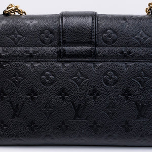LOUIS VUITTON SAINT SULPICE PM SHOULDER BAG BLACK MONOGRAM EMPREINTE LEATHER GHW