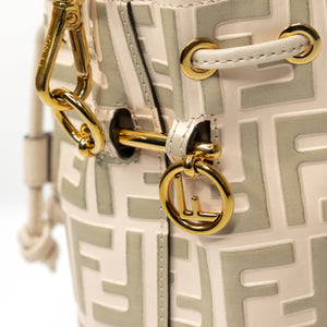 FENDI MON TRESOR MINI BUCKET BAG BEIGE GHW