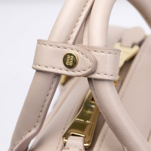 MIUMIU ARCADIE MATELASSE NAPPA LEATHER BAG POWDER PINK GHW