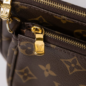 LOUIS VUITTON MULTI POCHETTE ACCESSORIES MONOGRAM CANVAS KHAKI GHW