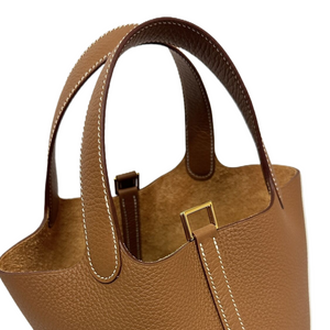HERMES PICOTIN LOCK 18 GOLD GHW STAMP K
