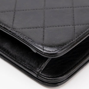 CHANEL VINTAGE FLAP BAG BLACK QUILTED LAMBSKIN GHW