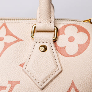 LOUIS VUITTON SPEEDY BANDOULIERE 20 CREAM / PINK GHW