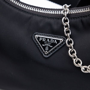 PRADA RE-EDITION 2005 SHOULDER BAG RE-NYLON BLACK SHW