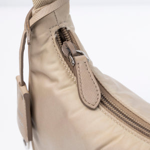 PRADA RE-EDITION 2000 SHOULDER BAG BEIGE NYLON SHW