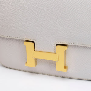 HERMES MINI CONSTANCE M4 GRIS PALE EPSOM GHW STAMP B