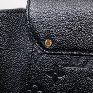 LOUIS VUITTON EMPREINTE TROCADERO SHOULDER BAG  BLACK GHW