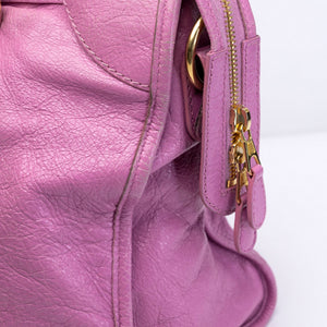 BALENCIAGA MEDIUM CLASSIC CITY CROSSBODY BAG PURPLE GHW