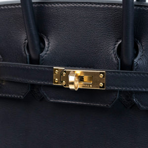 HERMES BIRKIN 25 VOLUPTO BLACK GHW STAMP G