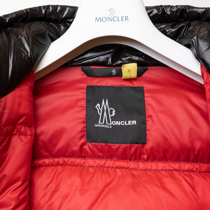 MONCLER GRENOBLE JOCELME CROPPED DOWN JACKET BLACK SIZE 2