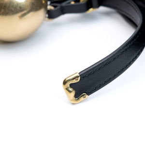 BURBERRY MINI SHIELD LEATHER SHOULDER BAG BLACK GHW
