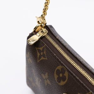 LOUIS VUITTON EVA POCHETTE MONOGRAM CANVAS GHW (MICROCHIP)