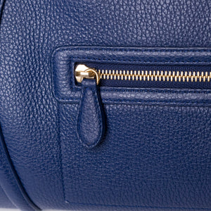 CELINE MICRO LUGGAGE TOTE BLUE CALFSKIN GHW
