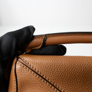 LOEWE MINI PUZZLE BAG CALFSKIN TAN