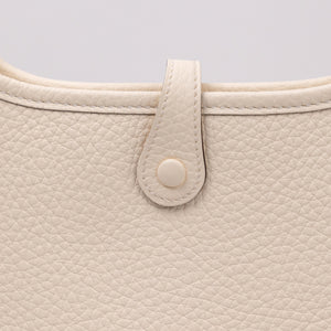 HERMES MINI EVELYNE NATA CLEMENCE LEATHER SHW  STAMP K