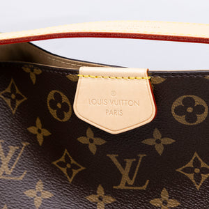 LOUIS VUITTON GRACEFUL MM MONOGRAM CANVAS GHW (MICROCHIP)