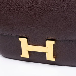 HERMES CONSTANCE MINI EPSOM ROUGH SELLIER GHW STAMP Z