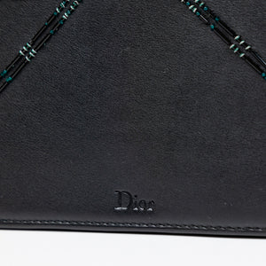 CHRISTIAN DIOR SMALL DIORAMA BLACK CALFSKIN BAG LGHW