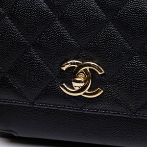 CHANEL BUSINESS AFFINITY SMALL FLAP BAG BLACK CAVIAR GHW