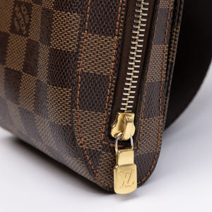 LOUIS VUITTON GERONIMOS BUM BAG BROWN DAMIER EBENE GHW
