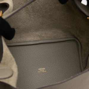 HERMES PICOTIN 18 LOCK BAG CLEMENCE SAUGE GHW STAMP B