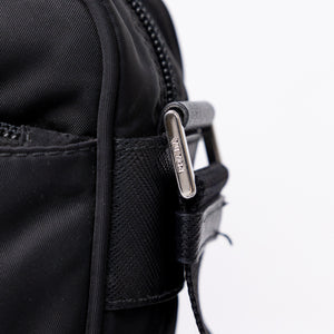 PRADA RE-NYLON MESSENGER BAG BLACK SHW