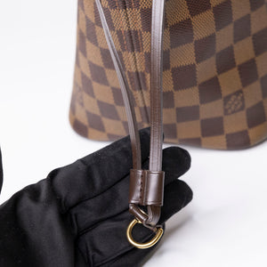 LOUIS VUITTON NEVERFULL MM DAMIER EBENE CANVAS GHW