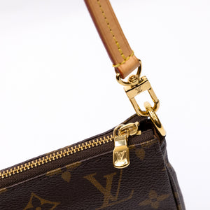 LOUIS VUITTON POCHETTE ACCESSOIRES BROWN/MULTICOLOUR  MONOGRAM CANVAS GHW (MICROCHIP)