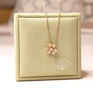 VAN CLEEF & ARPELS FRIVOLE PEMDANT MINI MODEL 18K YELLOW GOLD