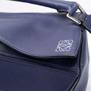 LOEWE MEDIUM PUZZLE BAG NAVY CALFSKIN SHW