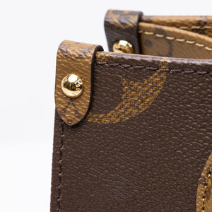 LOUIS VUITTON ON THE GO BROWN MONOGRAM CANVAS TOTE BAG GHW (MICROCHIP)