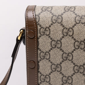 GUCCI HORSEBIT 1955 MINI BAG GG SUPREME GHW