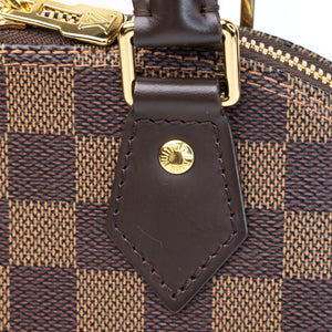 LOUIS VUITTON ALMA BB DAMIER EBENE CANVAS GHW