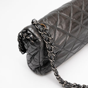 CHANEL MEDIUM CHAIN ME FLAP BAG GREY QUILTED CALFSKIN SHW