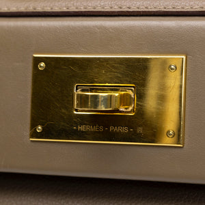 HERMES MINI 24/24 BAG ETOUPE EVERCOLOR / SWIFT LEATHER GHW STAMP B