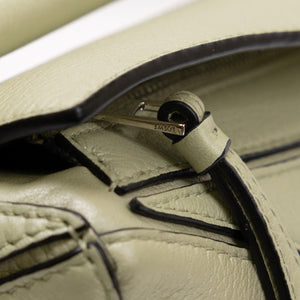 LOEWE MINI PUZZLE PEARL GREEN CALFSKIN SHW