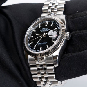 ROLEX DATEJUST 36MM BLACK REF.116234