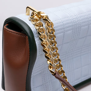 BURBERRY LOLA SMALL BLUE BAG LAMBSKIN GHW