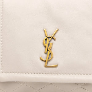 SAINT LAURENT YSL MINI NOLITA WHITE LAMBSKIN LEATHER GHW