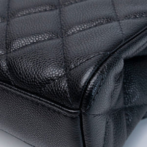 CHANEL 25P MINI FLAP BAG BLACK CAVIAR LEATHER GHW (MICROCHIP)