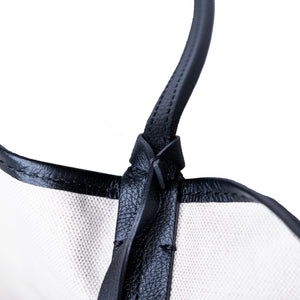 GOYARD SAINT LOUIS GM TOTE BAG GOYARDINE CANVAS/LEATHER  BLACK SHW