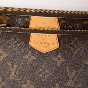 LOUIS VUITTON MULTI POCHETTE ACCESSORIES KHAKI MONOGRAM CANVAS GHW