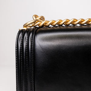 CHANEL 22C MINI BOY BAG CALFSKIN LEATHER GHW(MICROCHIP)