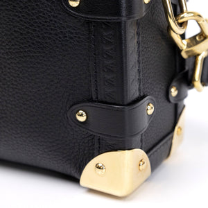 LOUIS VUITTON SIDE TRUNK PM BLACK GRAINED CALFSKIN GHW (MICROCHIP)