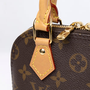 LOUIS VUITTON ALMA BB MONOGRAM CANVAS GHW (MICROCHIP)