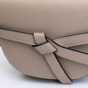 LOEWE MINI GATE DUAL BAG SOFT CALFSKIN SAND GHW